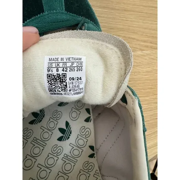 Adidas NWB Size 9.5 Handball Spezial Collegiate Green & Pink Velvet Kelly Dark - Picture 4 of 11